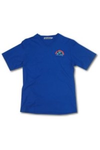 T100 量身訂造tee shirt   設計log圖案T恤  來辦訂購團體活動衫    t-shirt製造商     海藍色